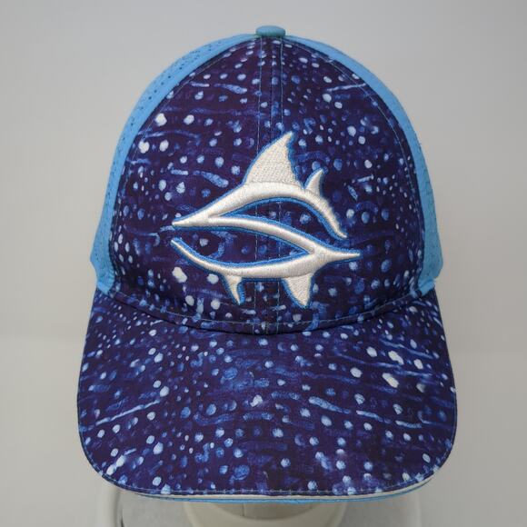Loco Kaile Snapback Hat Blue One Size Adjustable Embroidered Mesh Back - Picture 2 of 8